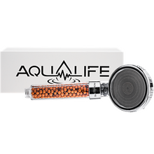 Încarcă imaginea în vizualizatorul Galerie, Capul de duș AQUALIFE™ Impulse - cu Filtru de minerale active, Ioni negativi și Trei funcții terapeutice