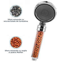Încarcă imaginea în vizualizatorul Galerie, Capul de duș AQUALIFE™ Impulse - cu Filtru de minerale active, Ioni negativi și Trei funcții terapeutice